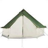 Family Tent Tipi 10-Person Green Waterproof - Rear View