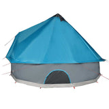 Family Tent Tipi 10-Person Blue Waterproof - Extra Image