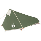 Camping Tent Tunnel 1-Person Green Waterproof - 45-Degree Angle
