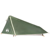Camping Tent Tunnel 1-Person Green Waterproof - Rear View