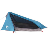 Camping Tent Tunnel 1-Person Blue Waterproof - Front View