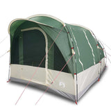 Camping Tent Tunnel 3-Person Green Waterproof - Top-Down View
