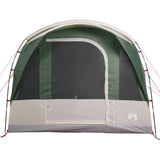 Camping Tent Tunnel 3-Person Green Waterproof - Rear View
