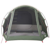 Family Tent 6-Person Green Waterproof - Rear View