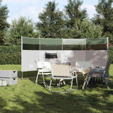 Camping Windbreak Green 366x152x152 cm Waterproof - Side View