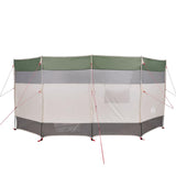 Camping Windbreak Green 366x152x152 cm Waterproof - Rear View