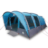 Family Tent Tunnel 8-Person Blue Waterproof - Front View