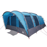 Family Tent Tunnel 8-Person Blue Waterproof - 45-Degree Angle