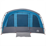 Family Tent Tunnel 8-Person Blue Waterproof - Rear View