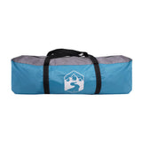 Family Tent Tunnel 8-Person Blue Waterproof - Low Angle