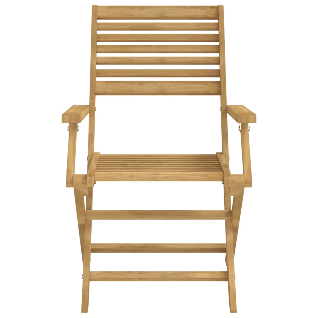 Folding Chairs 2 pcs 54.5x61.5x86.5 cm Solid Wood Acacia