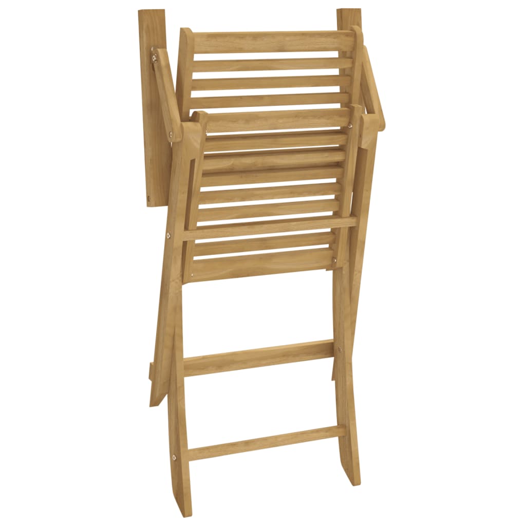 Folding Chairs 2 pcs 54.5x61.5x86.5 cm Solid Wood Acacia