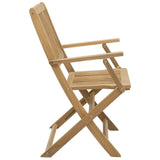 Folding Chairs 2 pcs 54x61x88 cm Solid Wood Acacia - Rear View
