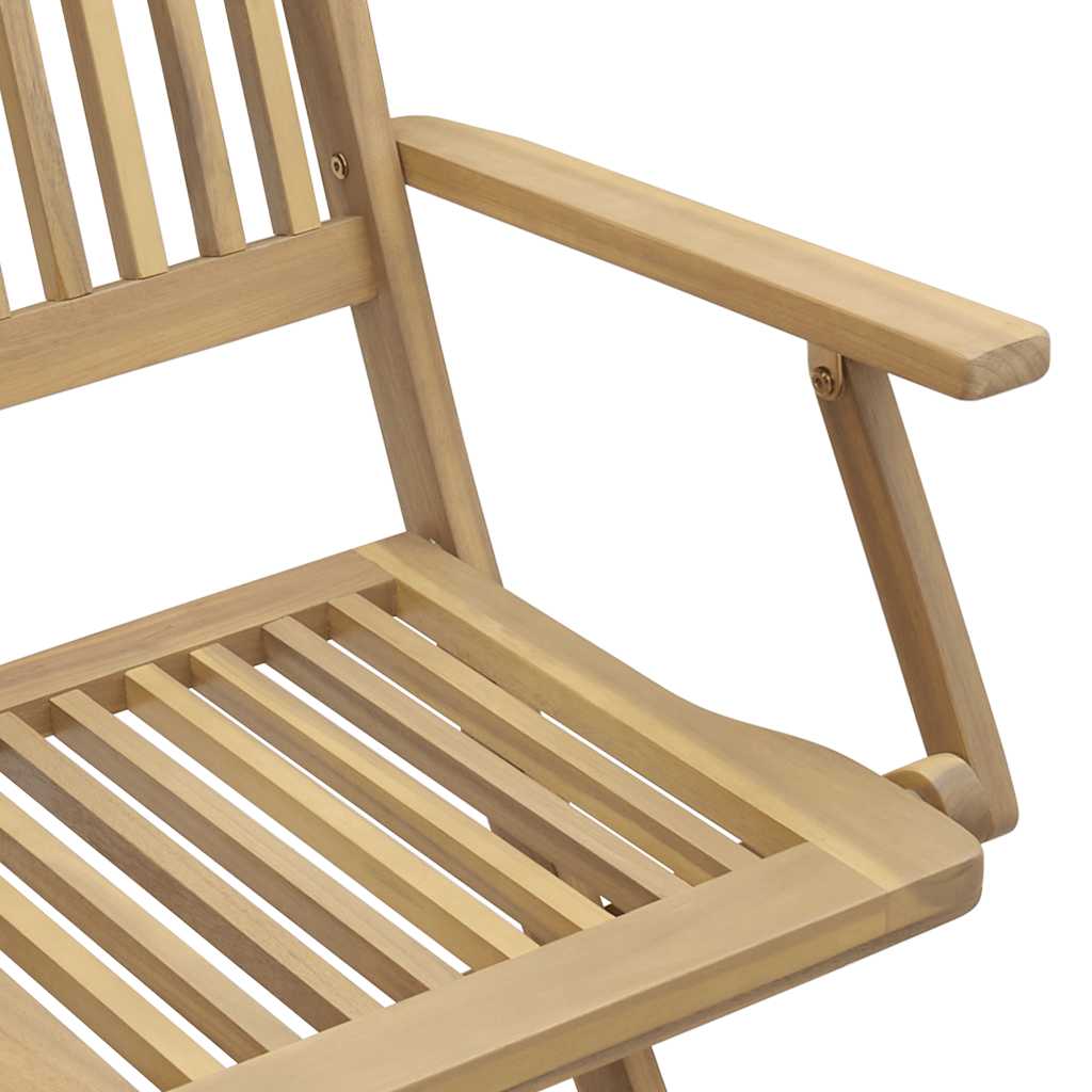 Folding Chairs 2 pcs 54x61x88 cm Solid Wood Acacia