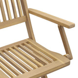 Folding Chairs 2 pcs 54x61x88 cm Solid Wood Acacia - Extra Image