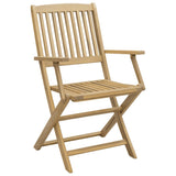 Folding Chairs 4 pcs 54x61x88 cm Solid Wood Acacia - Top-Down View
