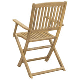 Folding Chairs 4 pcs 54x61x88 cm Solid Wood Acacia - Close-Up Angle