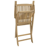 Folding Chairs 4 pcs 54x61x88 cm Solid Wood Acacia - Low Angle