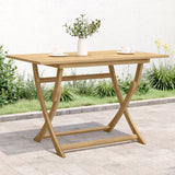 Folding Garden Table 120x70x75 cm Solid Wood Acacia