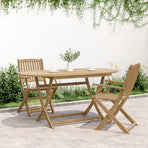 Folding Garden Table 160x85x75 cm Solid Wood Acacia