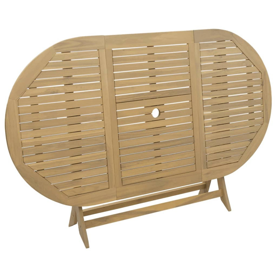 Folding Garden Table 160x85x75 cm Solid Wood Acacia