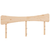 Headboard 180 cm Solid Wood Pine - Front View