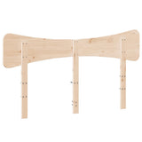 Headboard 150 cm Solid Wood Pine - Rear View