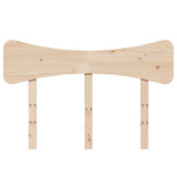 Headboard 135 cm Solid Wood Pine - Top-Down View