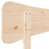 Headboard 135 cm Solid Wood Pine - Close-Up Angle