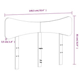 Headboard 135 cm Solid Wood Pine - Extra Image