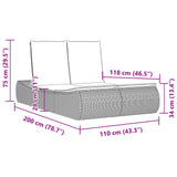 Double Sun Lounger with Cushions Beige Poly Rattan - Extra Image