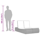 Double Sun Lounger with Cushions Beige Poly Rattan - Extra Image