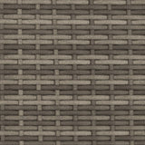 Sun Lounger with Canopy and Cushions Grey?Poly Rattan - Extra Image