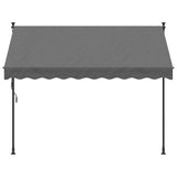 Retractable Awning Anthracite 250x150 cm Fabric and Steel