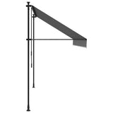 Retractable Awning Anthracite 300x150 cm Fabric and Steel - 45-Degree Angle