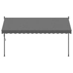 Retractable Awning Anthracite 350x150 cm Fabric and Steel