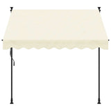 Retractable Awning Cream 250x150 cm Fabric and Steel