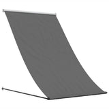 Retractable Awning Anthracite 100x150 cm Fabric and Steel - Front View