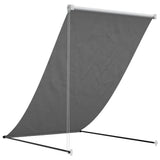 Retractable Awning Anthracite 100x150 cm Fabric and Steel - 45-Degree Angle