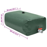 Water Tank with Tap Foldable 100 L PVC - Close-Up Angle