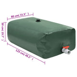 Water Tank with Tap Foldable 500 L PVC - Close-Up Angle