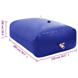 Water Tank with Tap Foldable 3000 L PVC - Low Angle