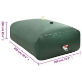 Water Tank with Tap Foldable 5000 L PVC