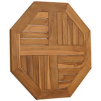 Table Top 60x60x2.5 cm Octagonal Solid Wood Teak
