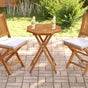 Table Top 60x60x2.5 cm Octagonal Solid Wood Teak