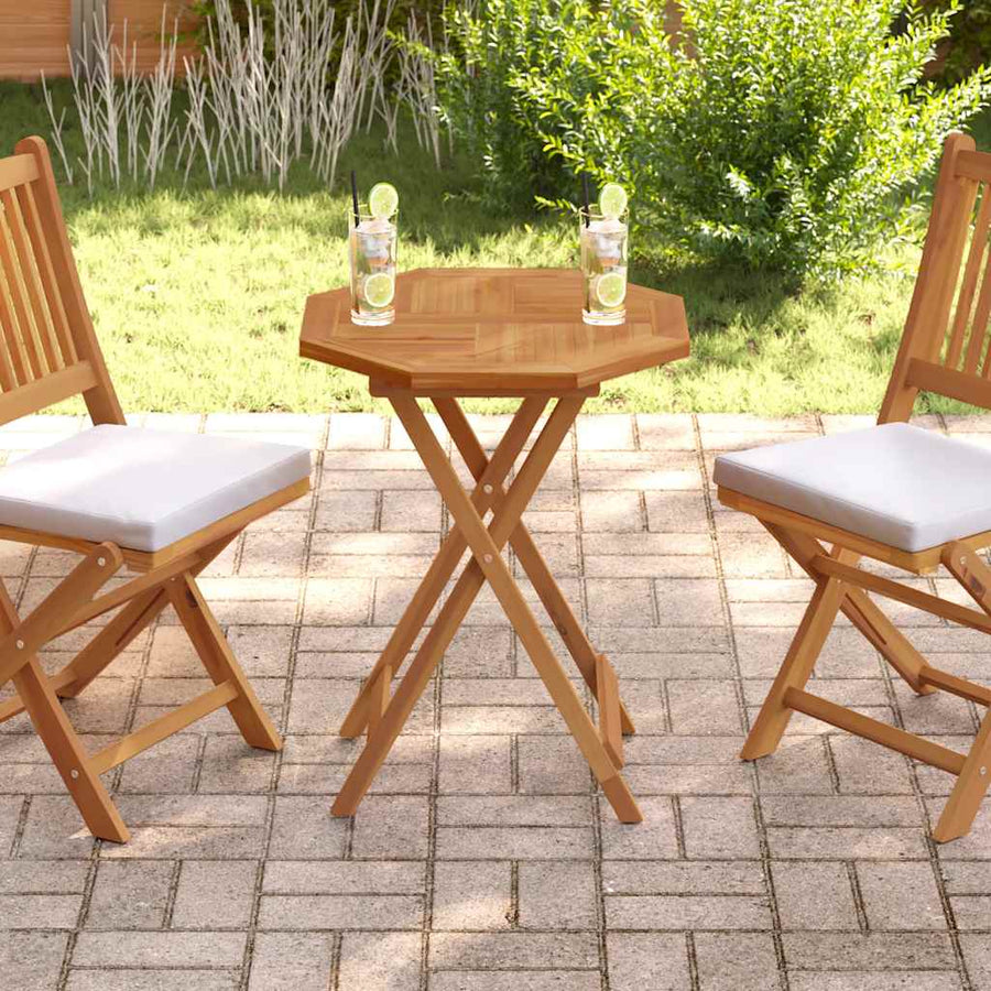 Table Top 60x60x2.5 cm Octagonal Solid Wood Teak