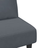 2 Piece Sofa Set with Pillows Dark Grey Velvet - Extra Image