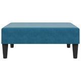 2 Piece Sofa Set with Pillows Blue Velvet