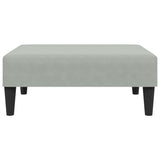 2 Piece Sofa Set with Pillows Light Grey Velvet - Low Angle