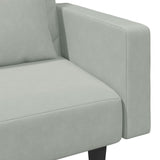 2 Piece Sofa Set with Pillows Light Grey Velvet - Extra Image